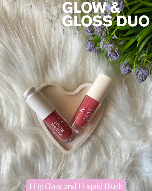 1 Lip Glaze + 1 Liquid Blush